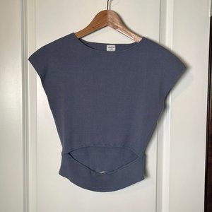 Wilfred Cut-Out Knit Top